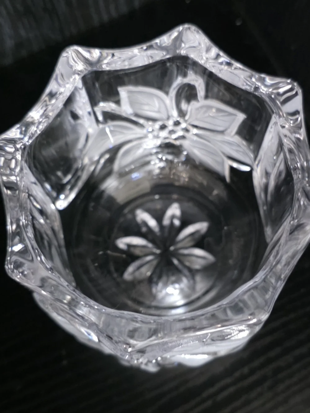 Mikasa Festive Poinsettia Votive Candle Holder